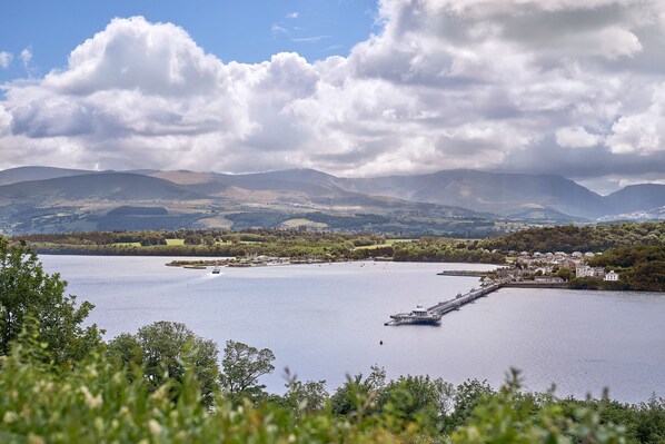 The view from Orchard Cottage, Anglesey