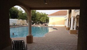 Large club house pool