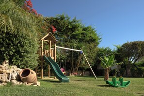 The natural playground all around will delight children. 