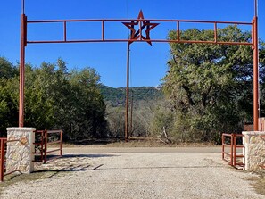 NORTH STAR - THE GATED ENTRANCE TO THE PROPERTY.