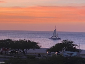 Stunning sunset views from balcony