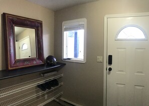 Front entry boot room.