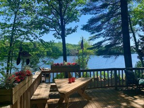 Front porch view facing the lake