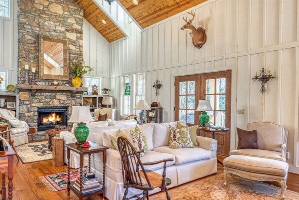 Living Room with Gas Fireplace, Main Level