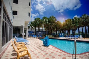 If you don’t feel like going to the beach or leaving the property, don’t worry, you may still enjoy and get sunbathed by the pool