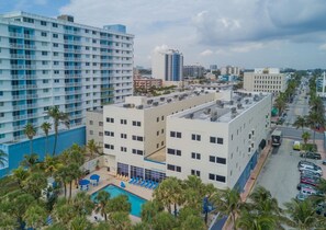 Aerial view of the property