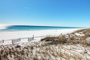 Beach just across the street!