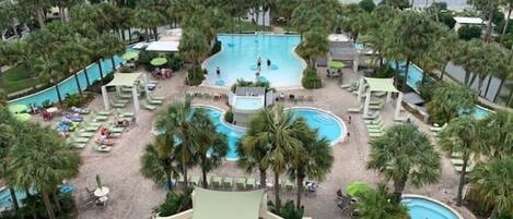 Bay side pools and Lazy river