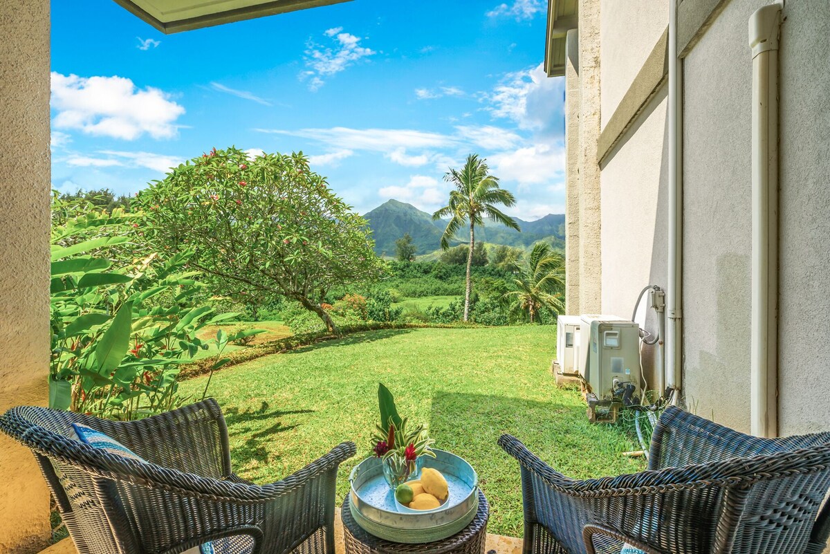 Gorgeous 1 Bedroom Ground Floor Studio with Amazing Views at Hanalei Bay Resort