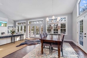 Upstairs dining area