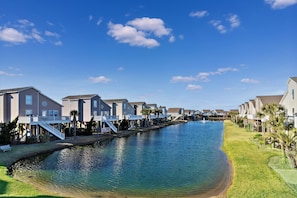 This lagoon is directly behind our home.  Bring your fishing rods!