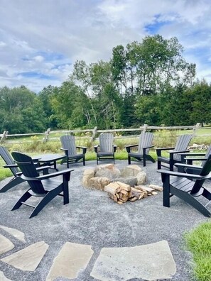 Fire pit for chilling out in the evening.