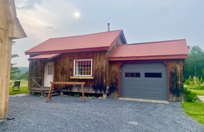 Guest house is directly behind the main house.