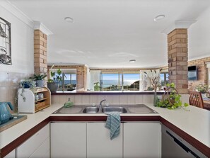 Kitchen sink with a view