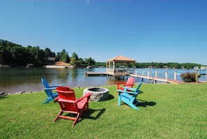 Enjoy the fire pit to make s'mores and memories.