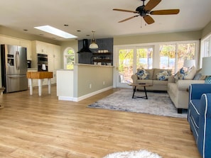 Open Kitchen and Living Sunroom