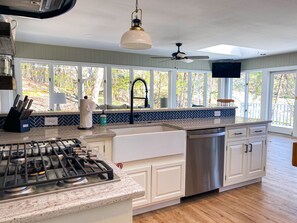 Open Kitchen to Living Sunroom