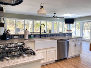 Open Kitchen to Living Sunroom