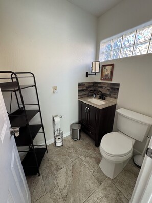 Half Bathroom from Kitchen