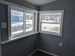 Entrance with keyless entry. 