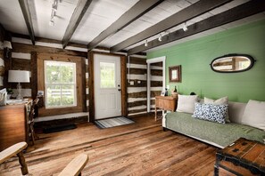 Welcome! This comfortable entry room/yoga room/office welcomes you on arrival