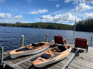 2 kayaks available with life vests
