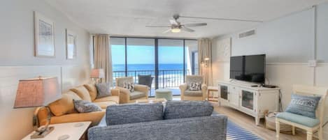 Relax with the comforts of home in this ocean front paradise.