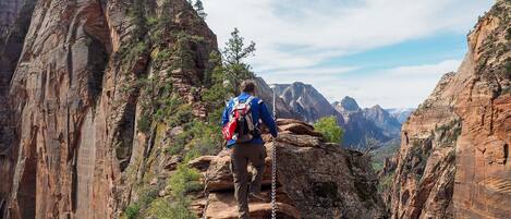 Angel's Landing, one of several iconic destinations near Zionab Vacation Rentals