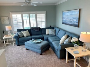 Large and comfortable sectional for you to relax in!