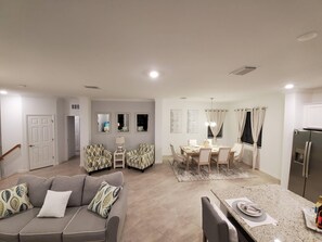 Reading area and dining table