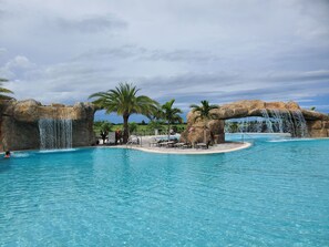 Pool - lap swim in background