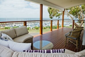 Upstairs front Balcony. Accessed via sliding doors in the living area