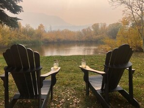 Fall view of the pond