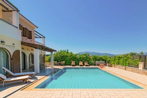 Private pool with terrace and views