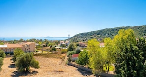 Aerial view showing location of Villa Semeli