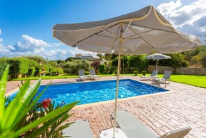 Private pool, terrace, and large garden