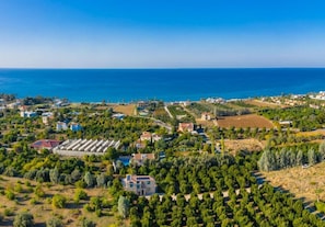 Aerial view showing location of Argaka Sun Villa Ena