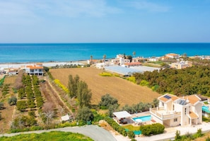 Aerial view of Villa Rose