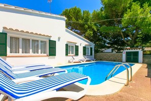 Private pool with terrace area