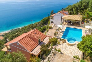 Beautiful villa with private pool and terrace with panoramic sea views