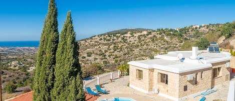 Beautiful villa with private pool and terrace with panoramic sea views