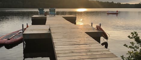 Private dock with 2 kayaks and paddleboard available for your use