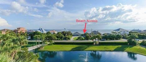 Private Beach Access Across the Street- 4 minute walk