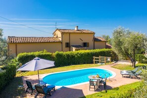 Aerial view of Villa Le Balze 