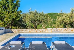 Private pool with perfect mountain view