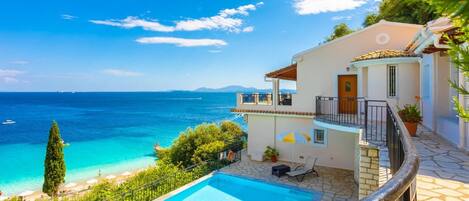 Beautiful villa with private pool and terrace with panoramic sea views