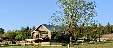 View of farmstead from winery