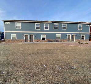 Front of the home. Grass will be installed in Spring