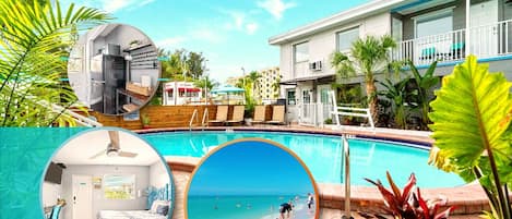 Boutique Beach Retreat Treasure Island Directly across the street from one of the most beautiful beaches. 