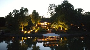 Landscape lighting to enjoy the property at night.